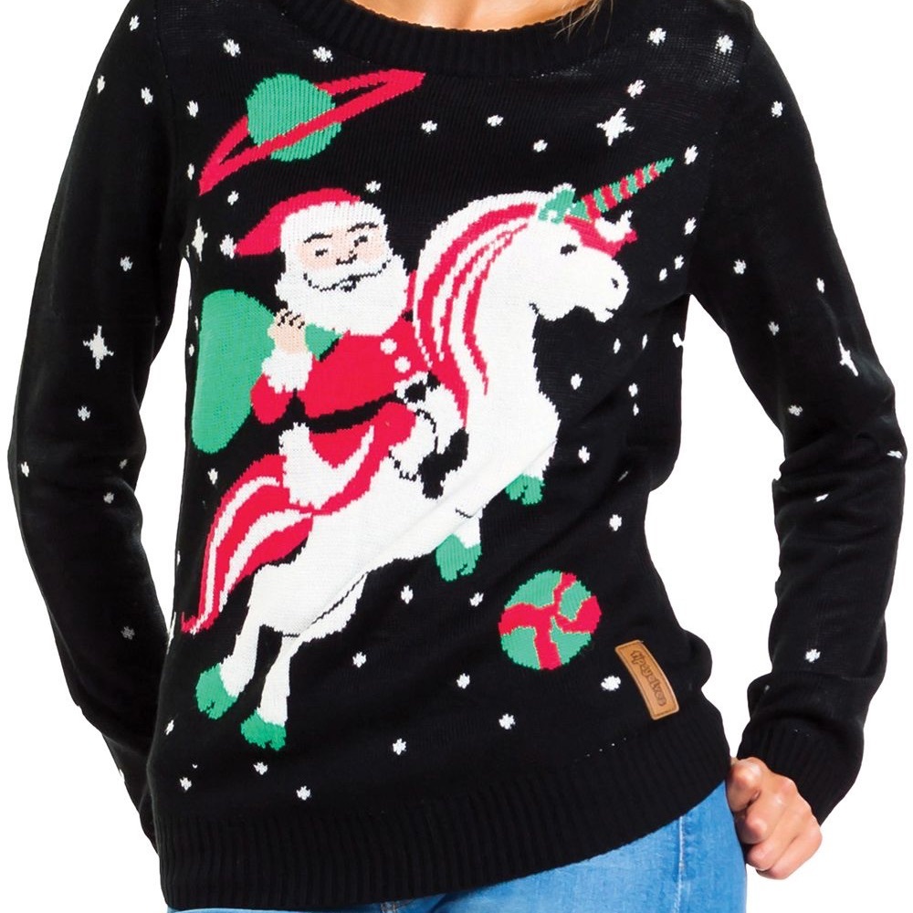 COPY - Santa on a Unicorn Christmas Sweater